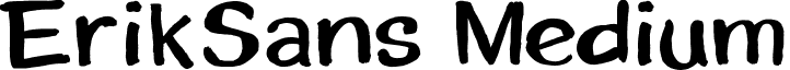 ErikSans Medium font - ErikSans.ttf