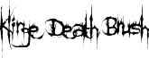 Klinge Death Brush font - Klinge Death Brush.ttf