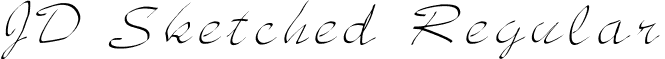 JD Sketched Regular font - jd_sketched.ttf