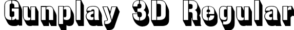 Gunplay 3D Regular font - Gunplay3D.ttf