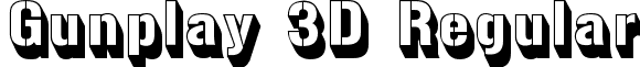 Gunplay 3D Regular font - gunplay3.ttf