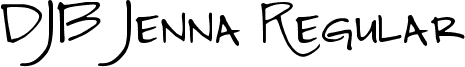 DJB Jenna Regular font - DJB Jenna.ttf