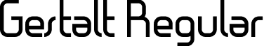 Gestalt Regular font - Gestalt.ttf