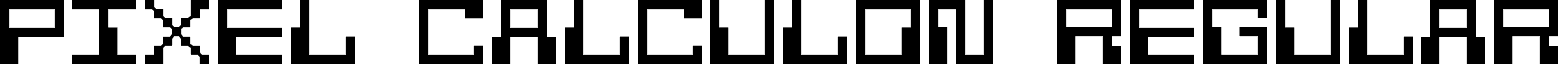 Pixel Calculon Regular font - Pixel Calculon.otf