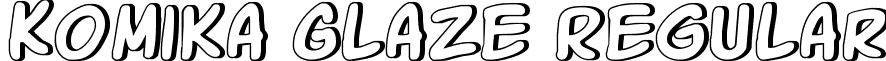 Komika Glaze Regular font - KOMIKAGL.ttf