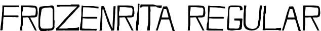 FrozenRita Regular font - FrozenRita.ttf