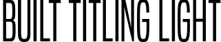 Built Titling Light font - built titling lt.ttf
