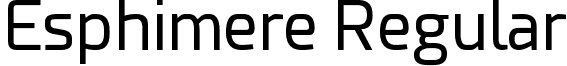 Esphimere Regular font - Esphimere.otf