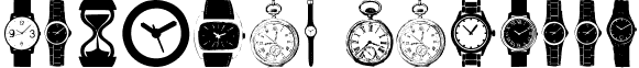 watches Regular font - watches.ttf