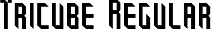 Tricube Regular font - Tricube.ttf