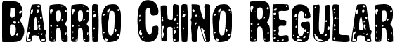 Barrio Chino Regular font - Barrio Chino.ttf