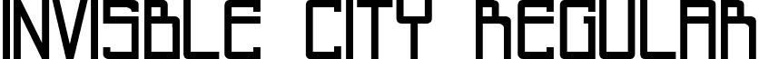 Invisble city Regular font - invisiblecity.ttf