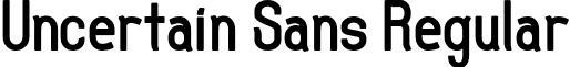 Uncertain Sans Regular font - uncertain_sans.otf