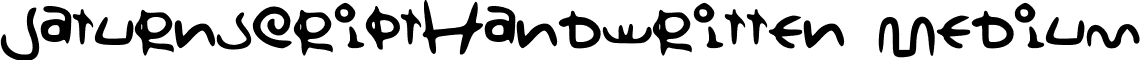 SaturnscriptHandwritten Medium font - Saturnscript_Handwritten.ttf