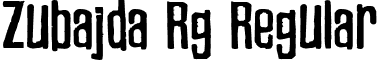 Zubajda Rg Regular font - Zubajda Rg.ttf