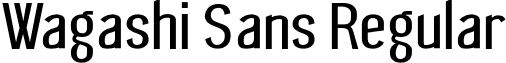 Wagashi Sans Regular font - WagashiSans_Beta1.otf