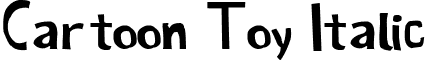 Cartoon Toy Italic font - Cartoon Toy.ttf