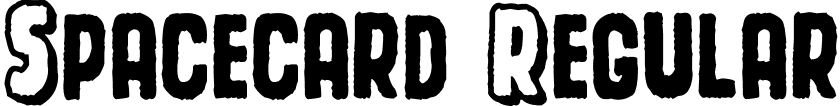 Spacecard Regular font - Spacecard.ttf