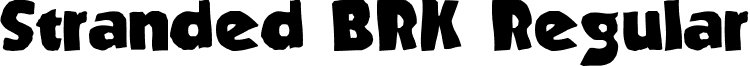 Stranded BRK Regular font - Strande2.ttf