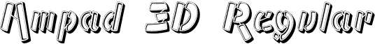 Ampad 3D Regular font - Ampad 3D.otf