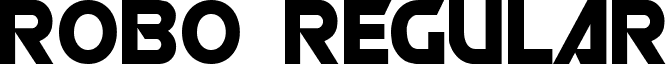ROBO Regular font - ROBO.ttf