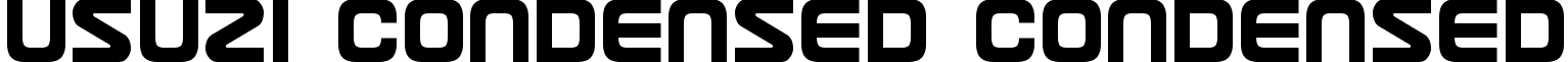 Usuzi Condensed Condensed font - usuzicond.ttf