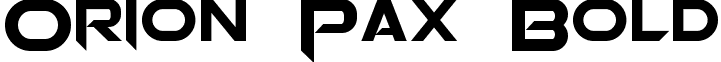 Orion Pax Bold font - Orion Pax Bold.otf
