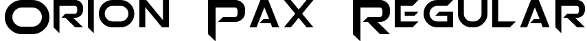 Orion Pax Regular font - Orion Pax.otf