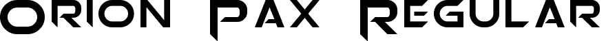 Orion Pax Regular font - Orion_Pax.ttf