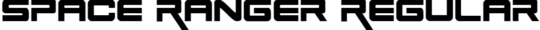 Space Ranger Regular font - spaceranger.ttf