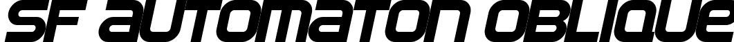 SF Automaton Oblique font - SF Automaton Oblique.ttf