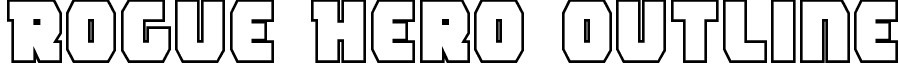 Rogue Hero Outline font - rogueheroout.ttf