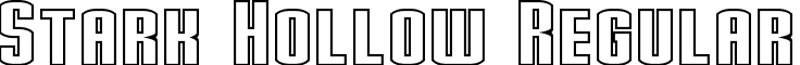 Stark Hollow Regular font - Stark Hollow.otf