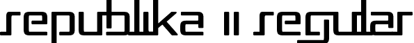 Republika II Regular font - REPUB2__.ttf