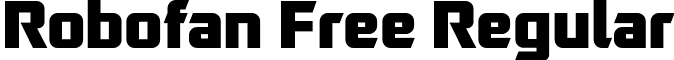 Robofan Free Regular font - Robofan Free.otf