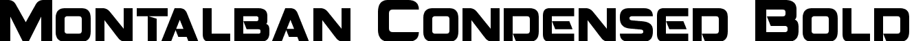 Montalban Condensed Bold font - Montalban Condensed Bold.otf