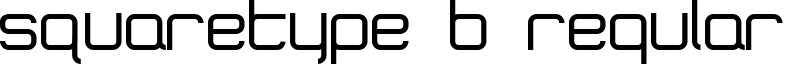 SquareType B Regular font - squaretype b.ttf