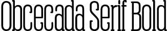 Obcecada Serif Bold font - obcecada-serif-bold-FFP.otf