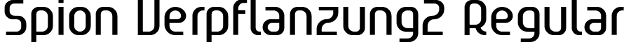 Spion Verpflanzung2 Regular font - SpionVerpflanzung.otf