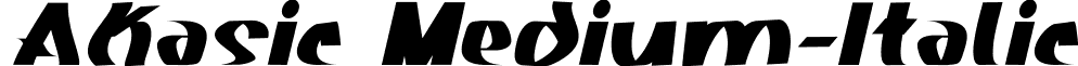 Akasic Medium-Italic font - Akasic-Medium-Italic.ttf