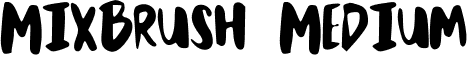 MixBrush Medium font - MixBrush.ttf