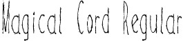 Magical Cord Regular font - Magical Cord.ttf