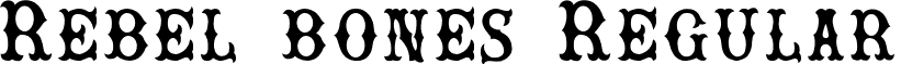 Rebel bones Regular font - Rebel bones..ttf