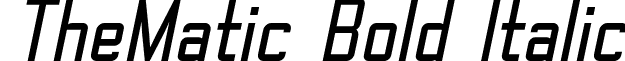 TheMatic Bold Italic font - TheMatic Bold Italic Demo.otf
