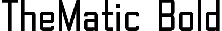 TheMatic Bold font - TheMatic Bold Demo.otf
