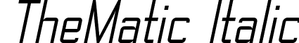 TheMatic Italic font - TheMatic Italic Demo.otf