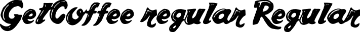 GetCoffee regular Regular font - getcoffee regular.otf