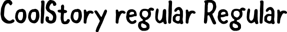 CoolStory regular Regular font - coolstory regular.ttf