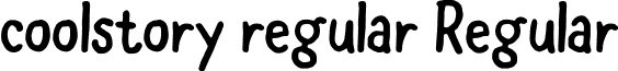 coolstory regular Regular font - coolstory regular.otf