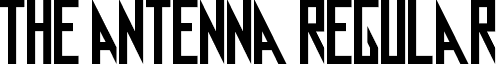 The Antenna Regular font - The-Antenna.ttf